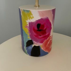 Kate Spade Queen comforter, two pillowcases, lamp